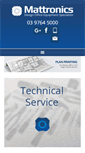 Mobile Screenshot of mattronics.com.au